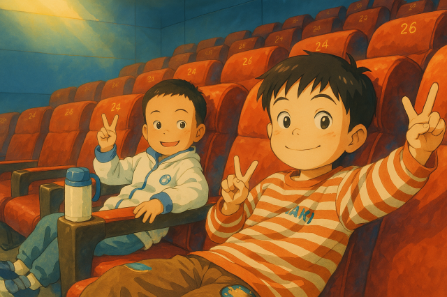 带大哥们看《我的世界》大电影